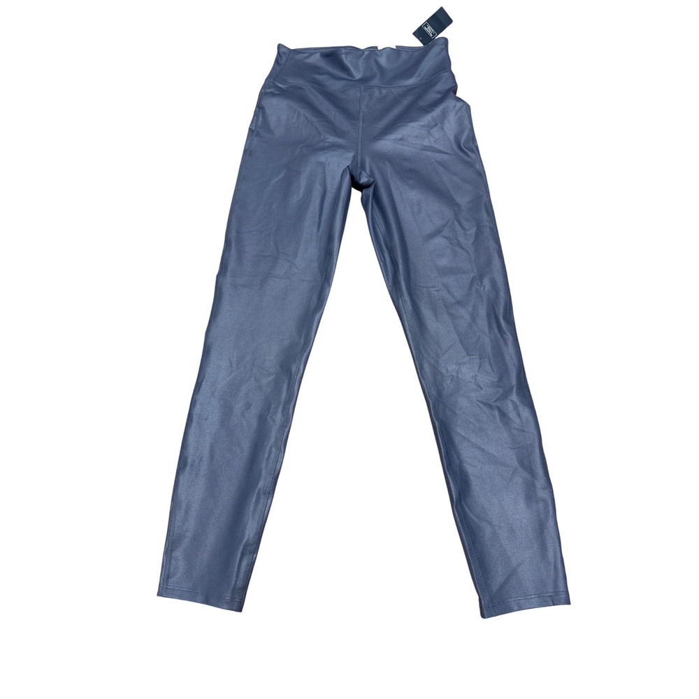 Abercrombie & Fitch Slate Blue Metallic Leggings Women Medium